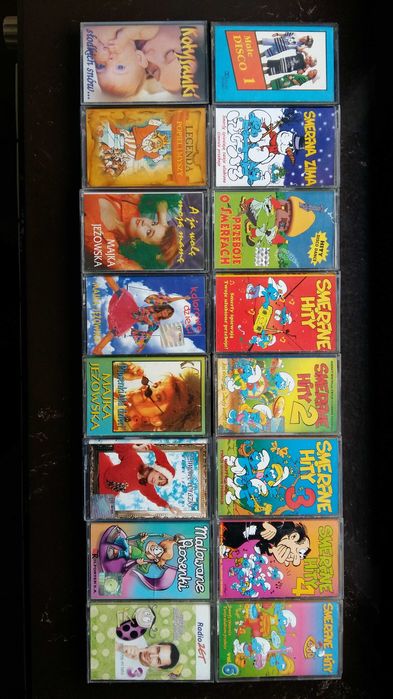 Kasety magnetofonowe Bajki dla dzieci ,piosenki ,baśnie ,legendy