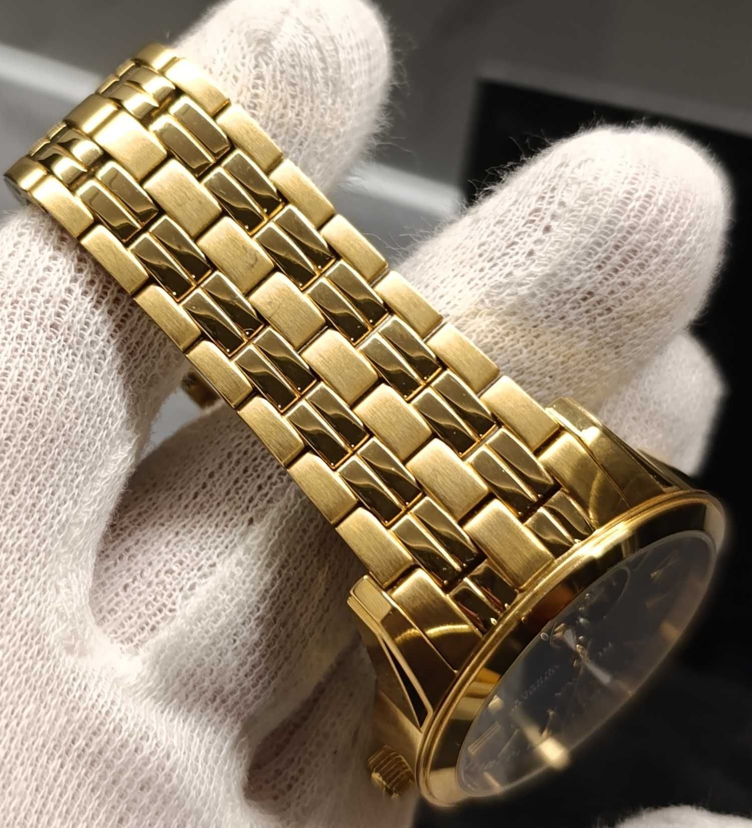 Piękny zegarek męski Bulova opean heart automatic, super stan, pudełko
