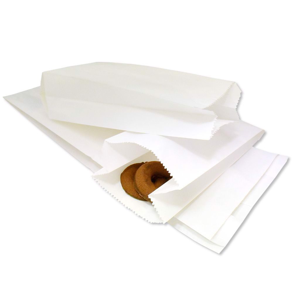 torebka papierowa 27x11/6 biała 1000szt