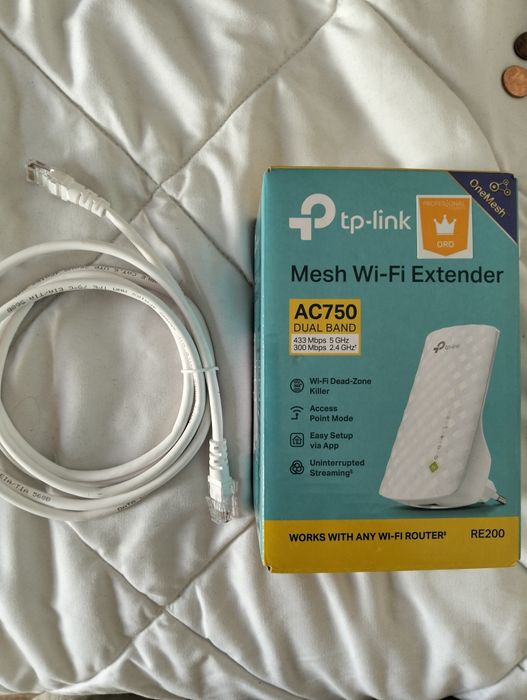 Repetidor WiFi+cabo de rede