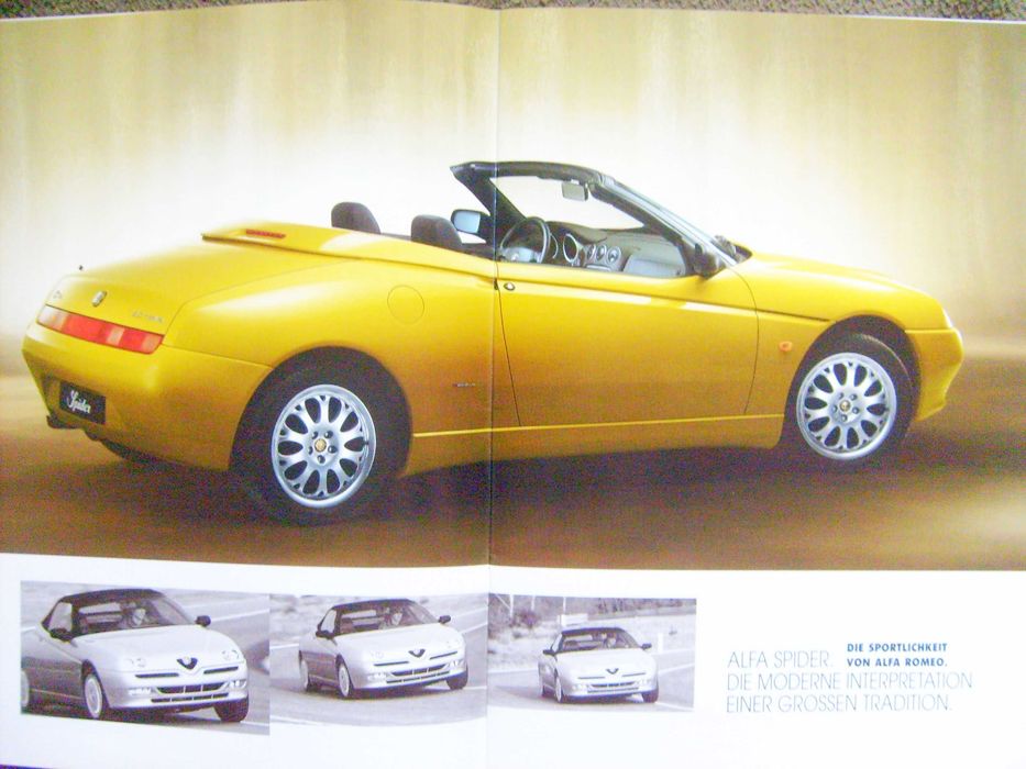 ALFA ROMEO SPIDER 1999 (1.8 16V/2.0 16V/3.0 V6) prospekt 32 str. BDB-