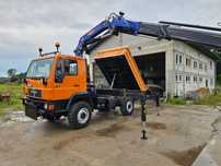MAN L22 8 153  OFF ROAD duży HDS terenowy wywrotka 3 strony dla energetyki F.Vat23%