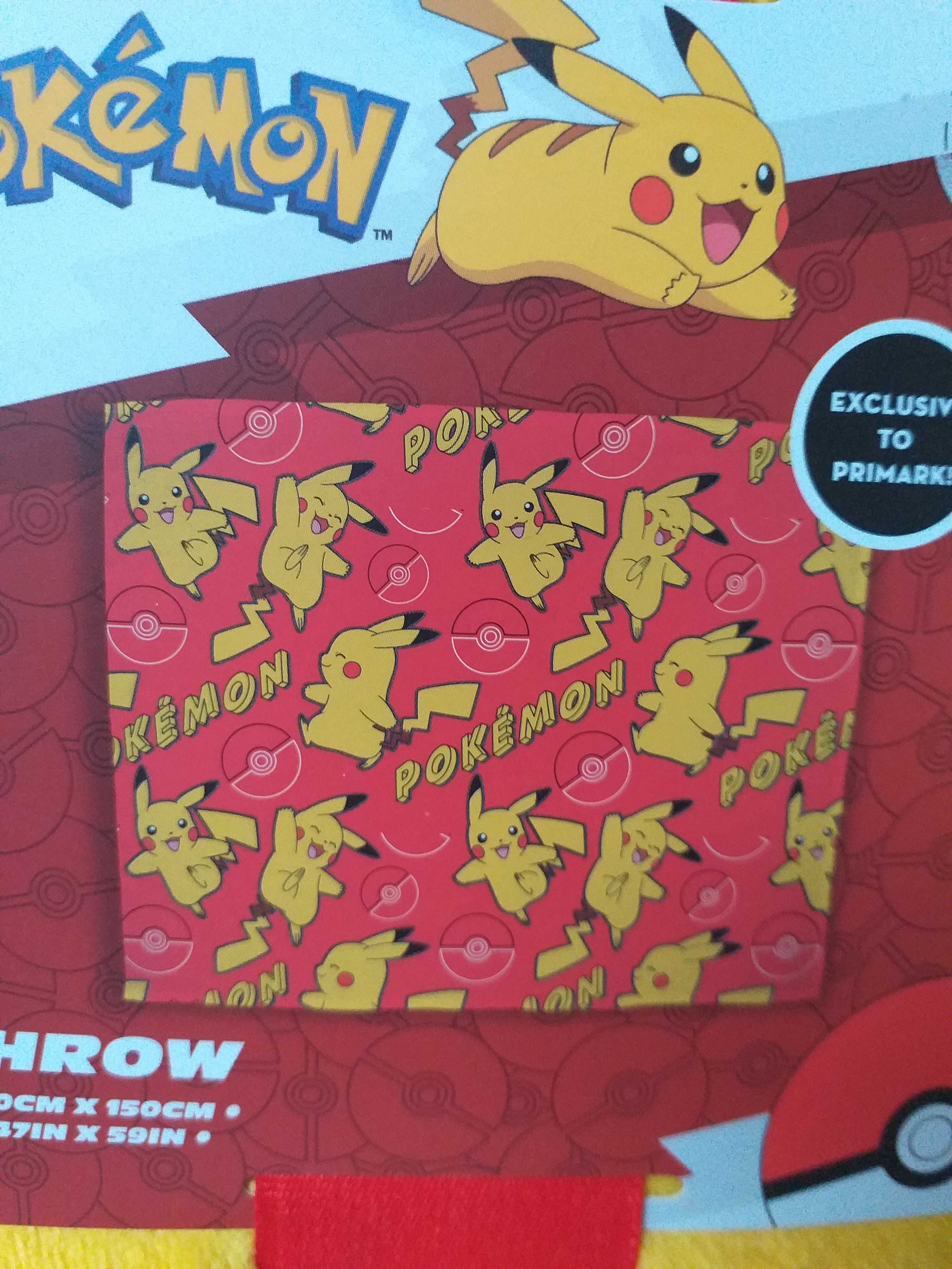 Koc Pokemon z miękkiego polaru PRIMARK