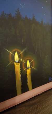 Картина   художника Две души Две свечи Он и Она