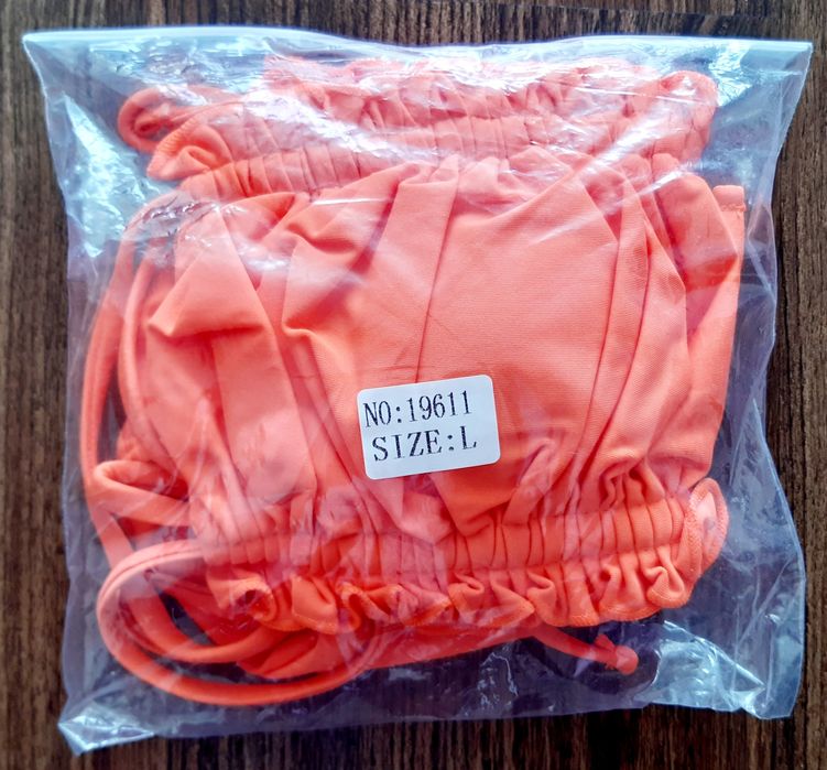 Bikini de senhora, tamanho L, côr de laranja - Novo e embalado