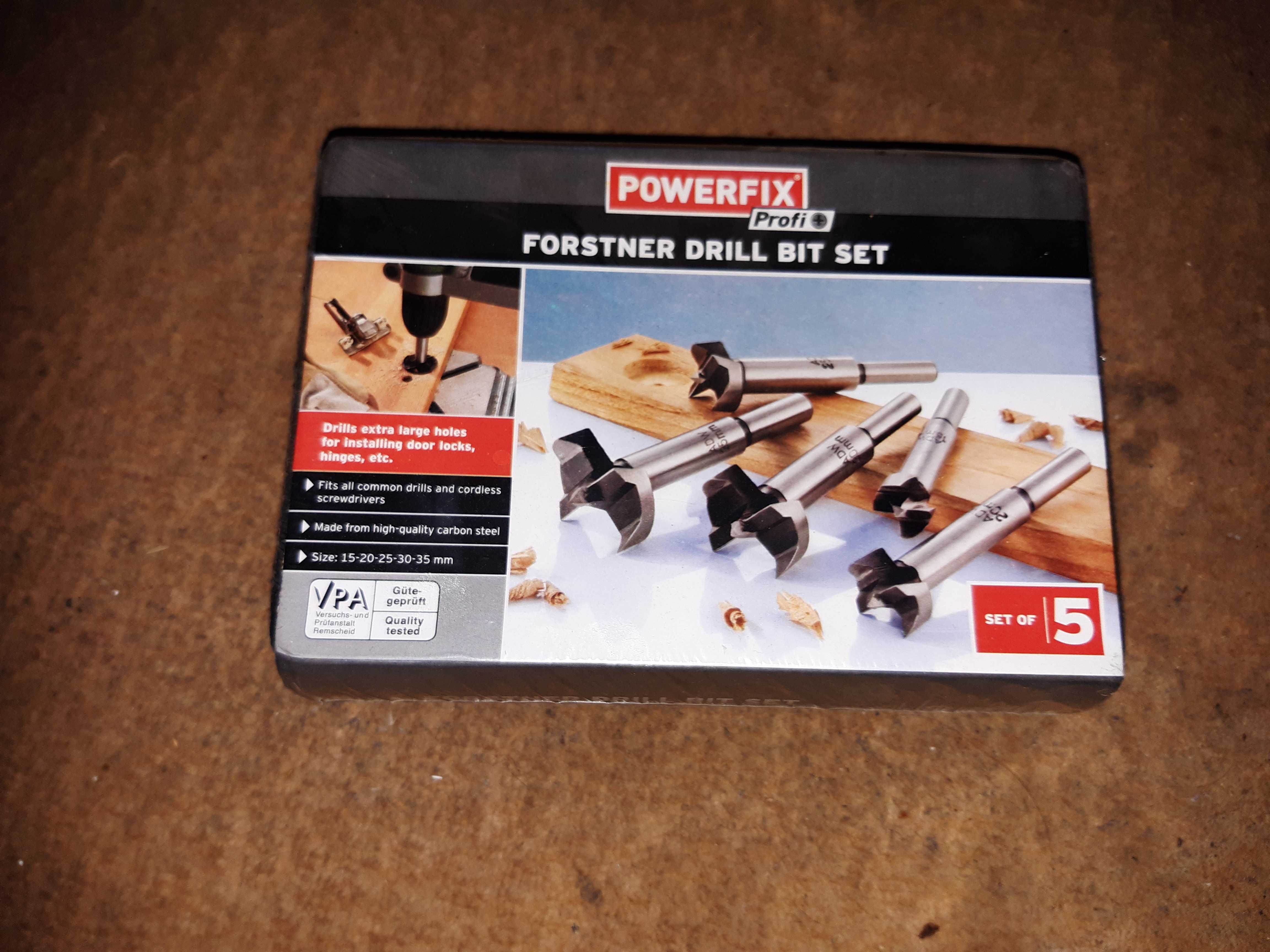 Wiertła do drzewa Powerfix 5 szt,