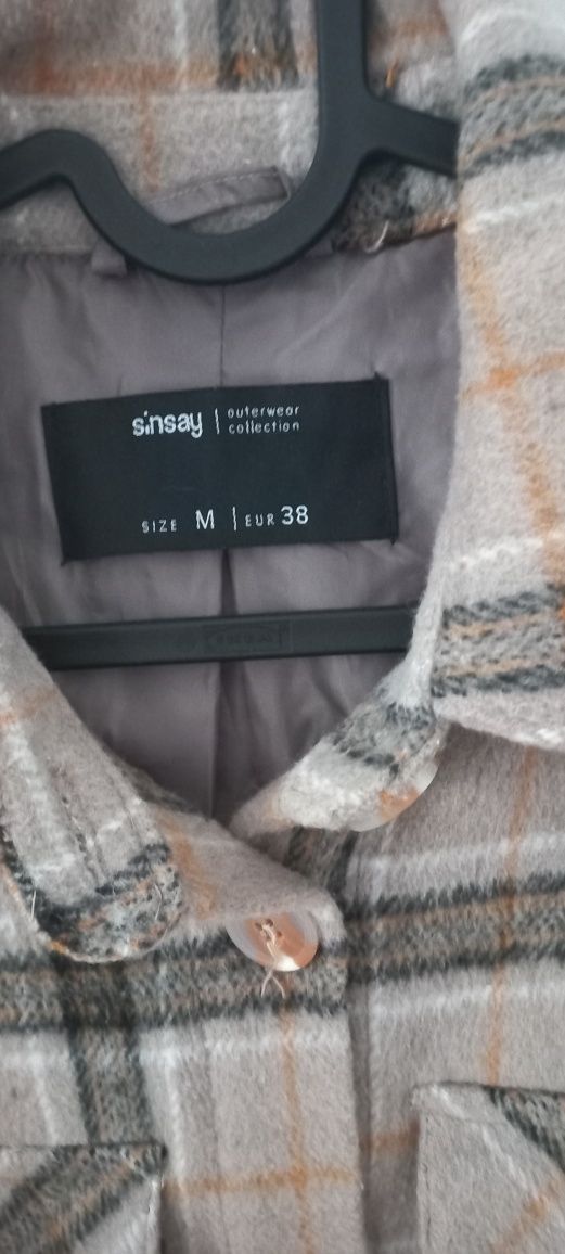 Kurtka koszulowa w kratkę sinsay M