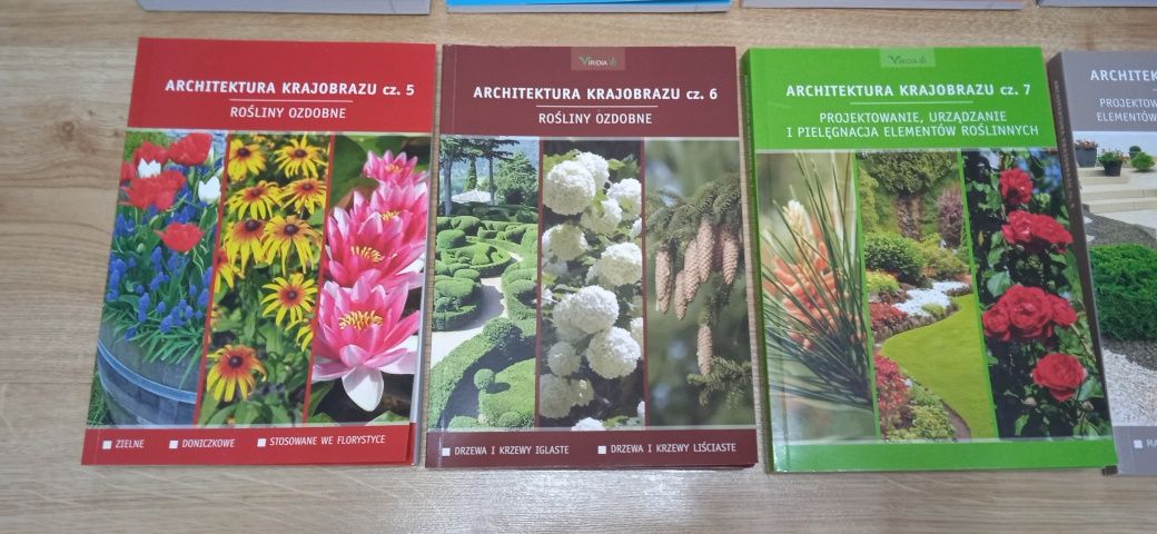 Komplet książek Architektura krajobrazu 8 części