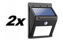 2x Lampka SOLARNA 30 LED Czujnik Ruchu i Zmierzchu + Praska do czosnku