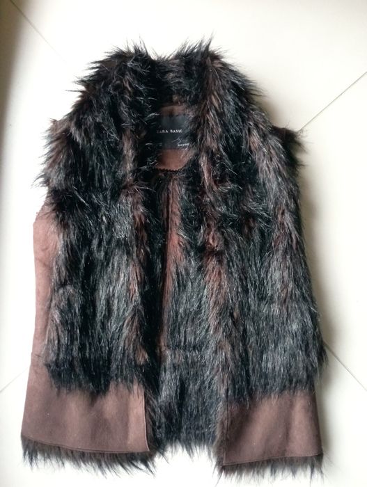 Kamizelka Zara S bezrękawnik brąz