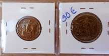 2 moedas 1$00 e 50 centavos 1924 e 1926,