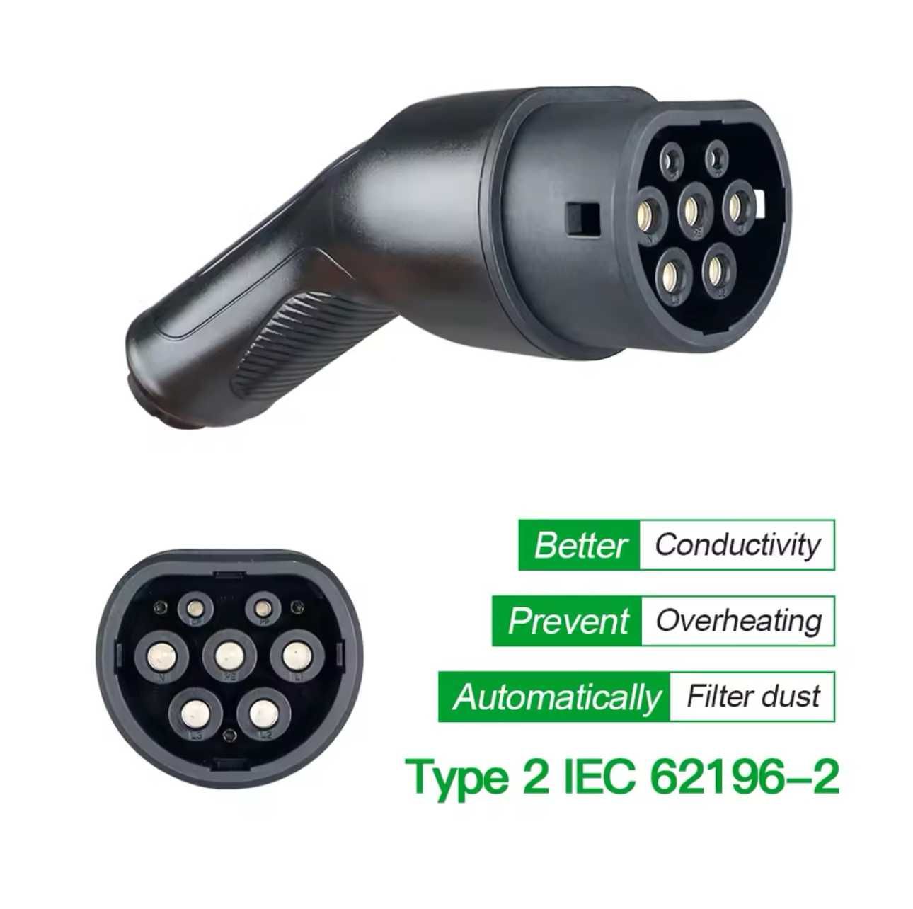 Carregador Portátil 22 kw - 32A - C/ APP - Veiculos Eletricos Hibridos
