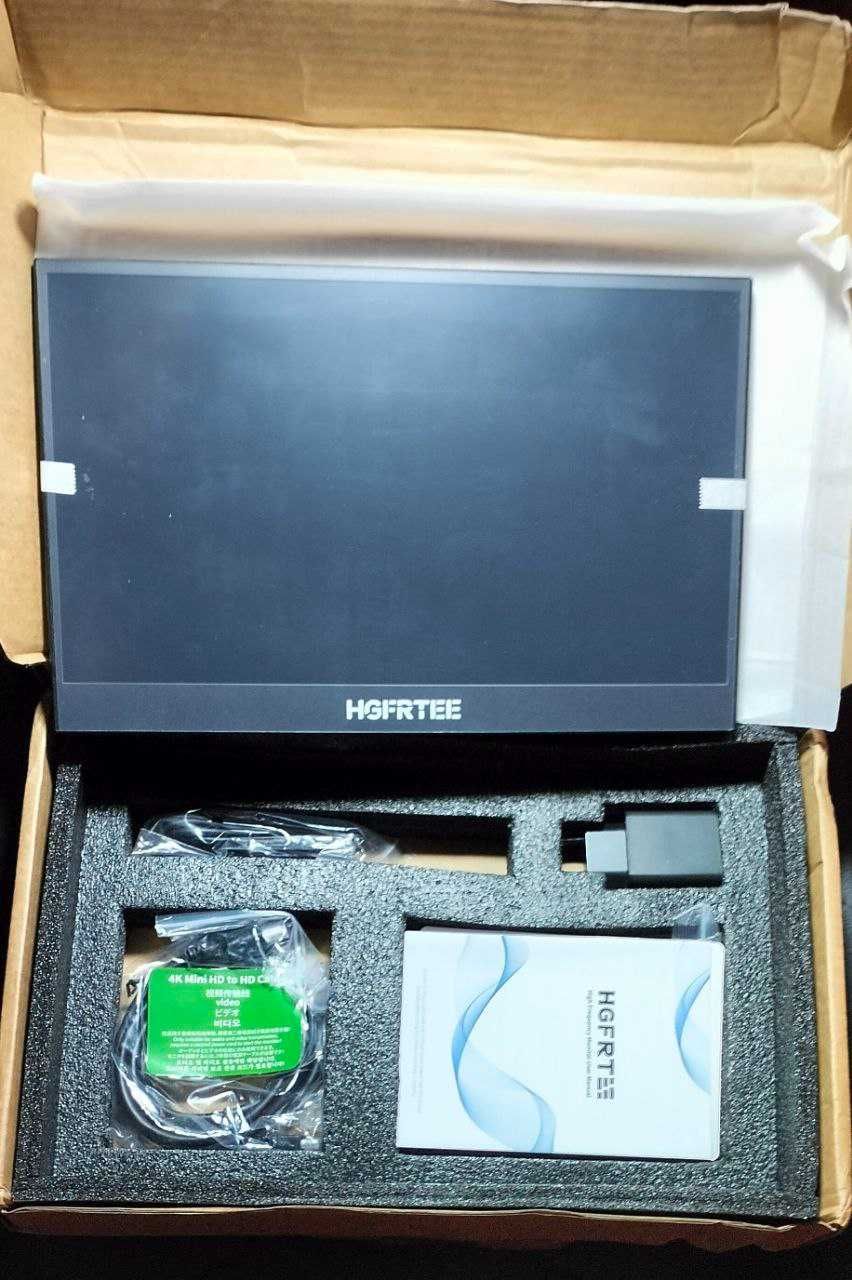 Новинка HGFRTEE 13.3 4K 8 bit 100% sRGB 350 кд/м² портативний монітор