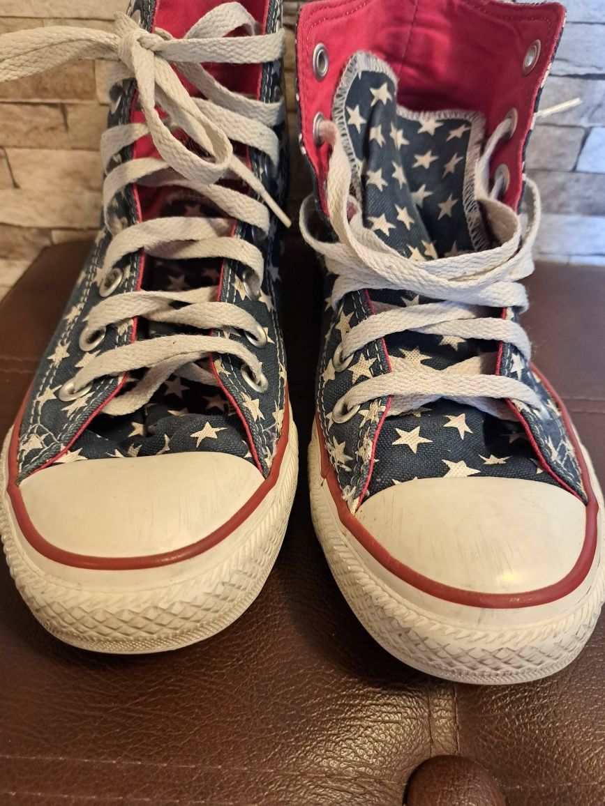 Wysokie trampki converse 37, wkładka 23.5 cm