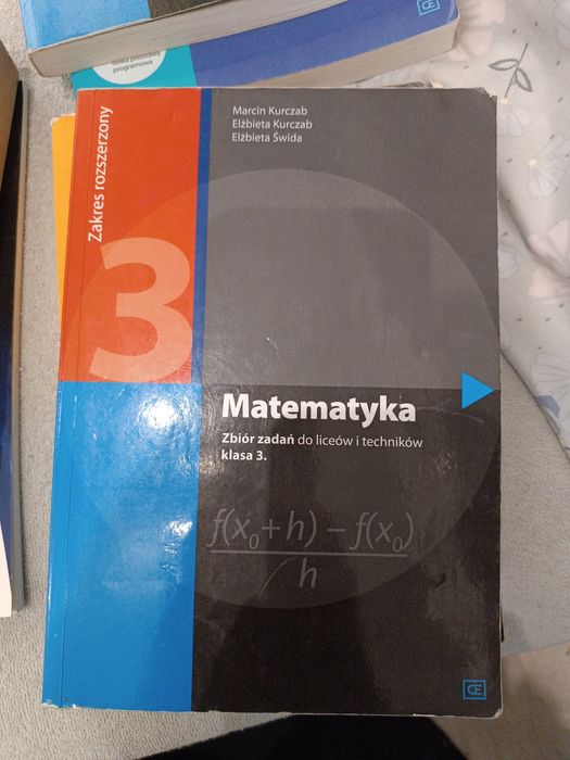 Matematyka - zbiór zadań, klasa 3, zakres rozszerzony