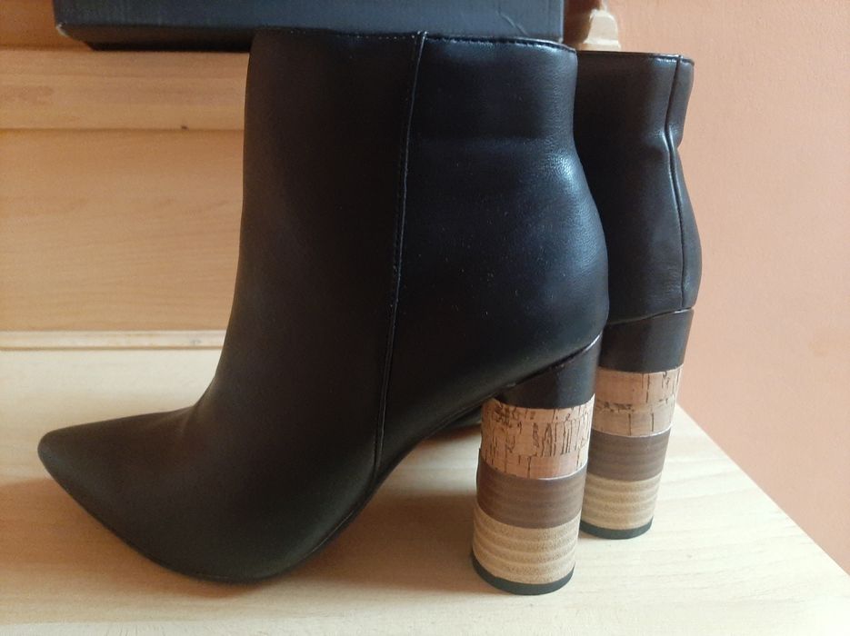 Botki Missguided,rozm.38, nowe z metką i pudełkiem, oryginalny obcas