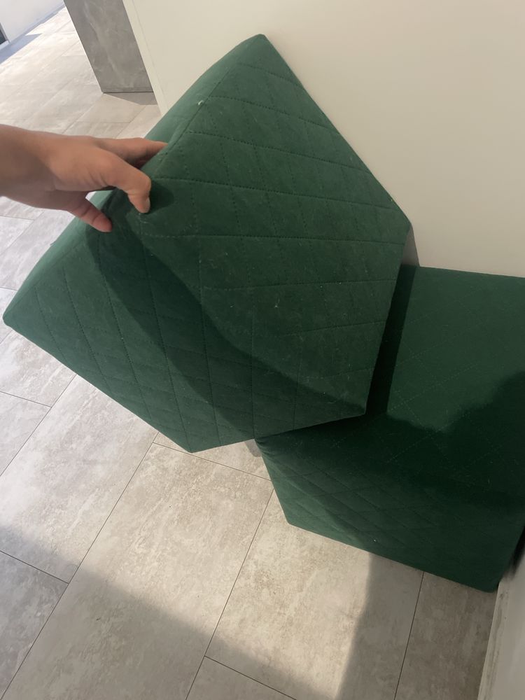 Pufy butelkowa zielen 2szt
