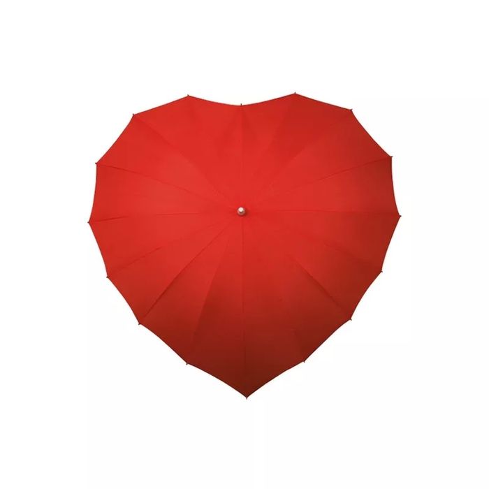 Manualny parasol damski serce czerwień taki jak na zdjęciu