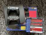Vendo PS4 Slim 1 TB c/ suporte carregamento comandos