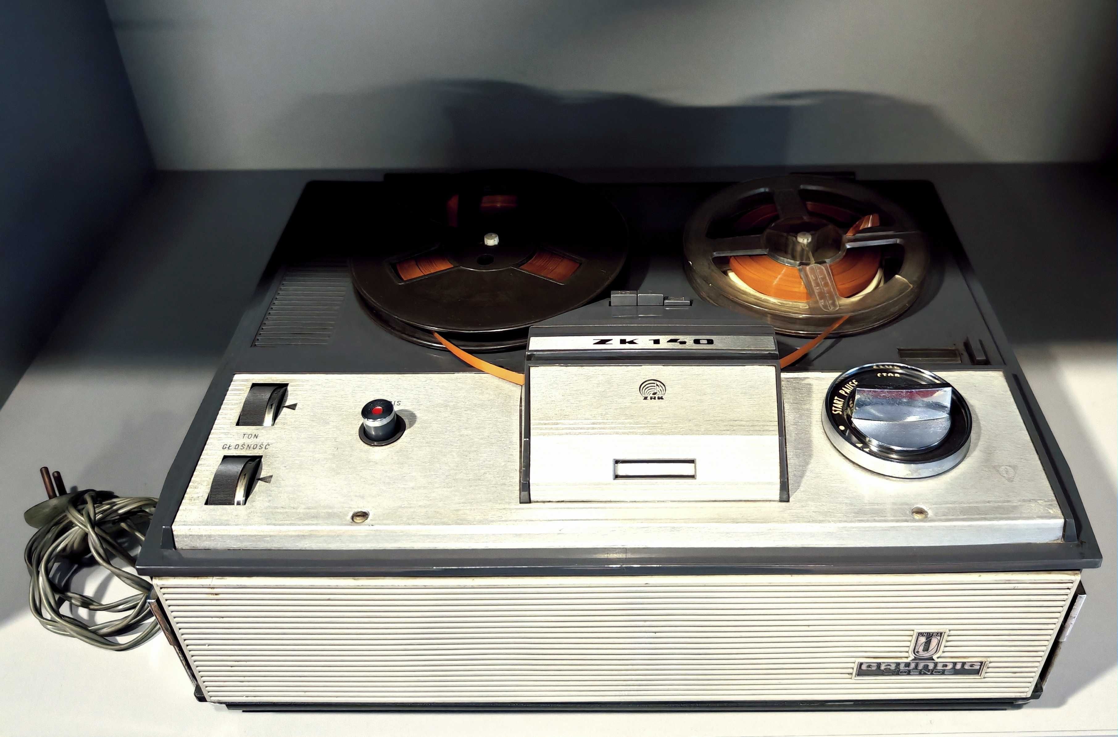 Magnetofon Szpulowy ZK 140 Grundig dla Unitra ZRK + Taśmy Sprawny