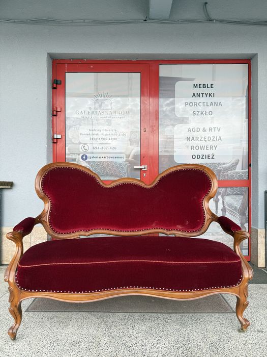 Stylowy fotel 2-osobowy z Francji - Ludwik DOWOZ DO DOMU