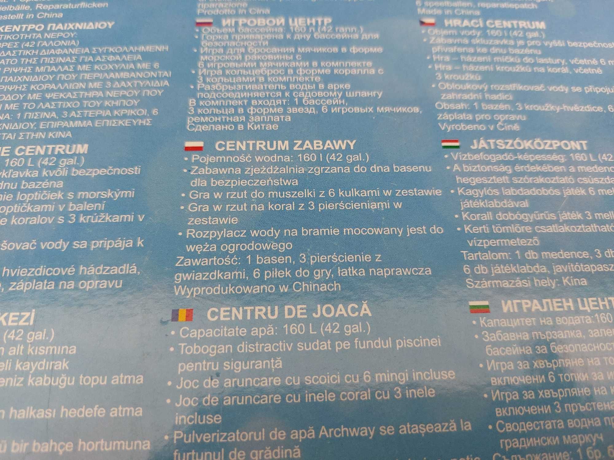 Bestway 91097  Mała Syrenka wodny dmuchany plac zabaw basen dla dzieci