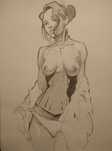 Картина. Ручная работа. Муза. Ню