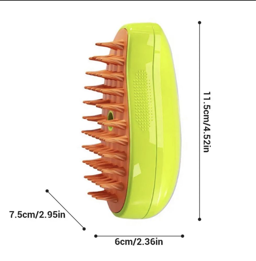 Щітка парова для котів та собак, гребінець