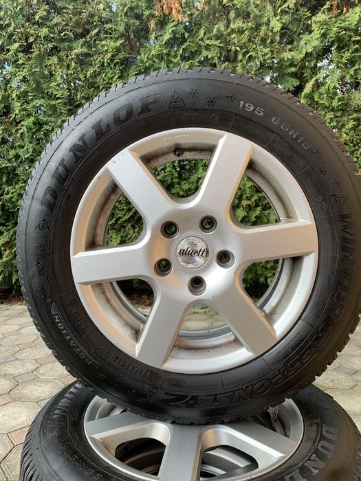 Колеса в зборі 195.65 r15 зима 5х112 Passat B5 B6 Golf Caddy Skoda A5