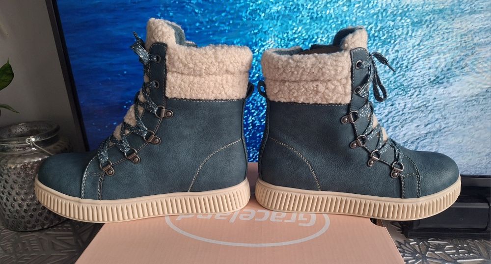 Buty zimowe śniegowce trzewiki botki Graceland rozm.34