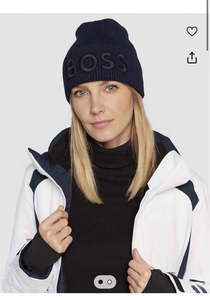 Шапка Hugo boss унісекс темно синя