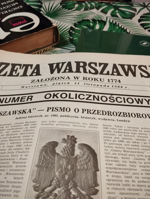,, Gazeta Warszawska " wydanie z 1988