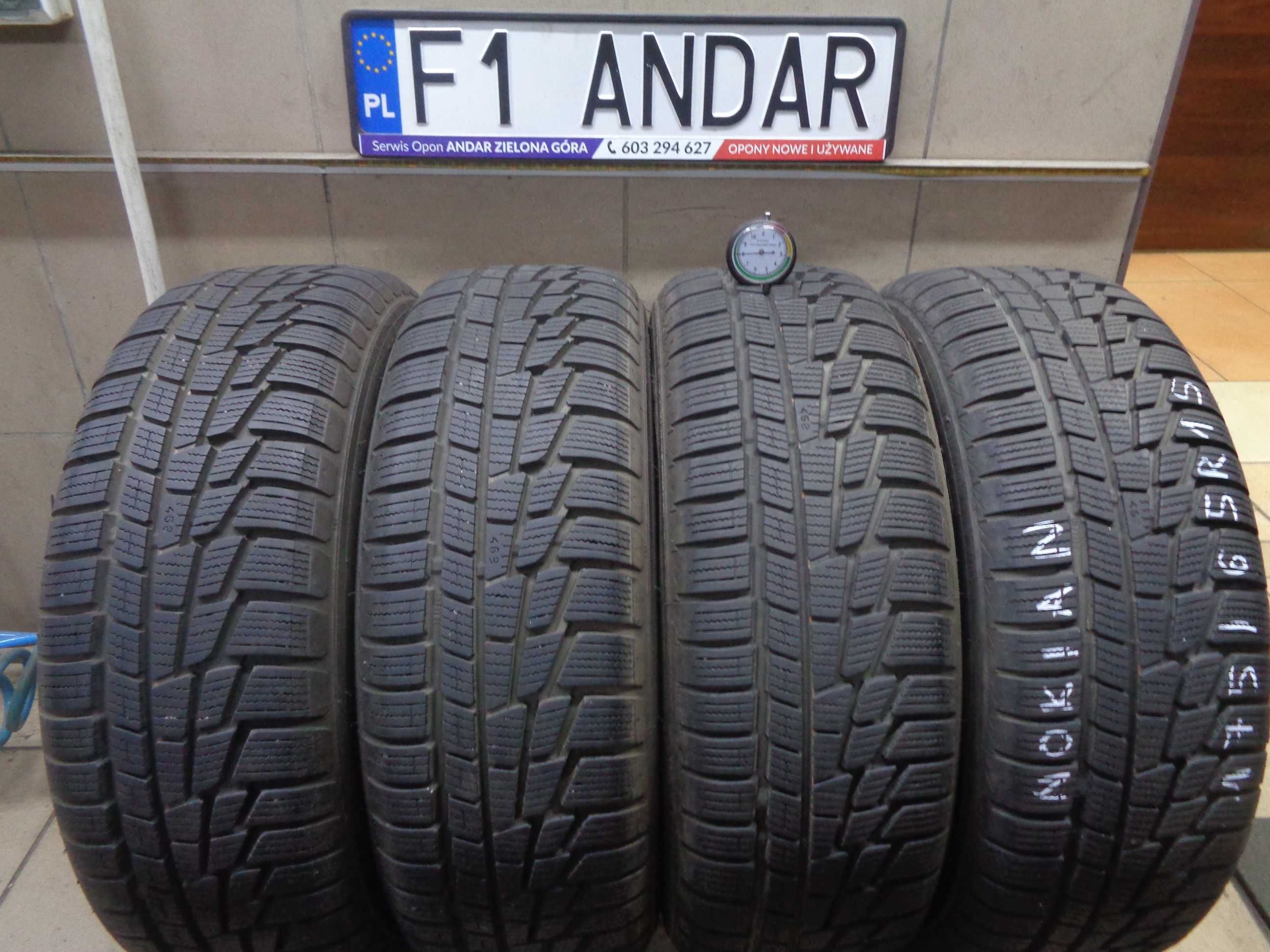 4szt. 175/65R15 NOKIAN WR G2 - Opony Zimowe , 4x8mm