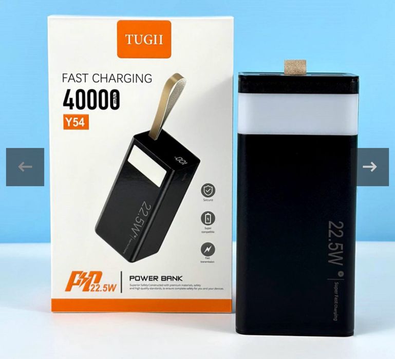 Павербанк Power Bank WUW-TUGII Y54 40000mAh PD22.5W