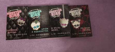 Ksiażki Monster High tomy 1-4. Cała kolekcja. Lisi Harrison