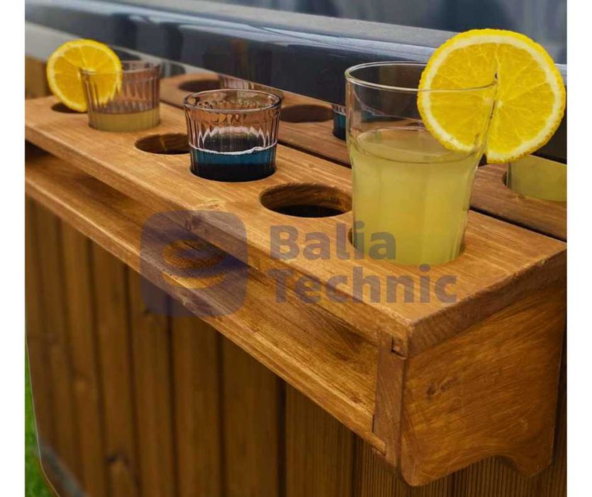 Półka, minibarek do balii ogrodowej, jacuzzi, ruskiej bani