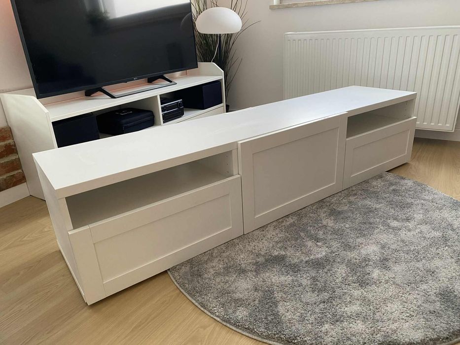 Szafka BESTA pod telewizor, biała IKEA