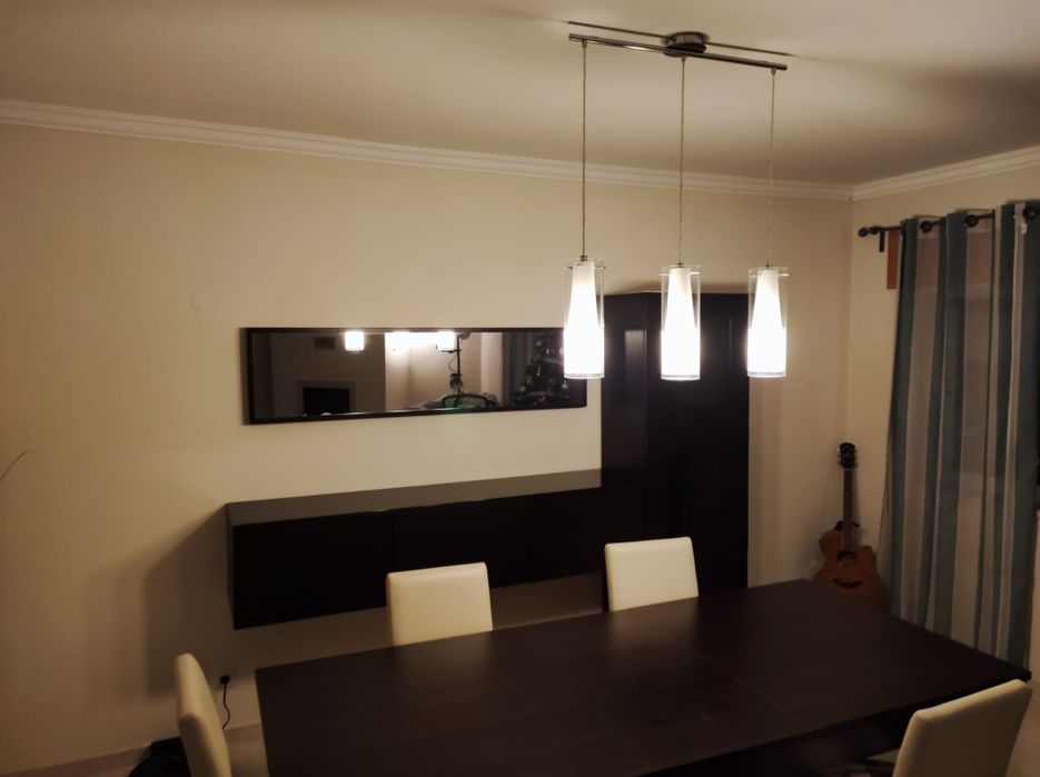 Candeeiro tecto de 3 lâmpadas