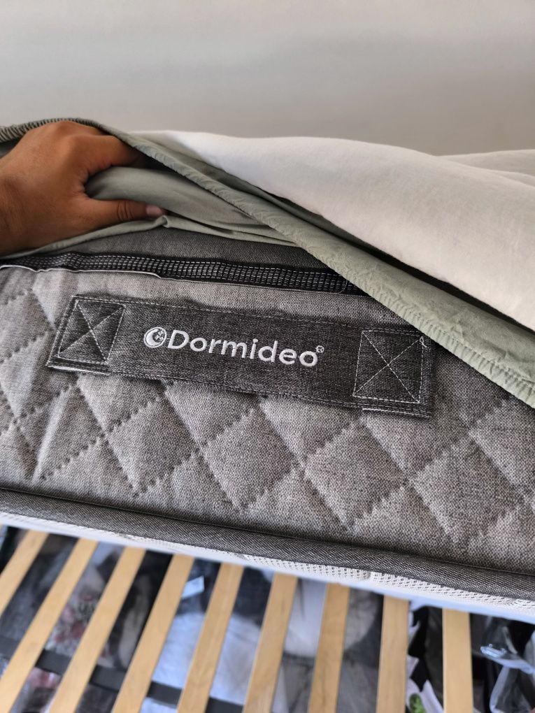 Cama SLÄKT + colchão dormideo + estrado