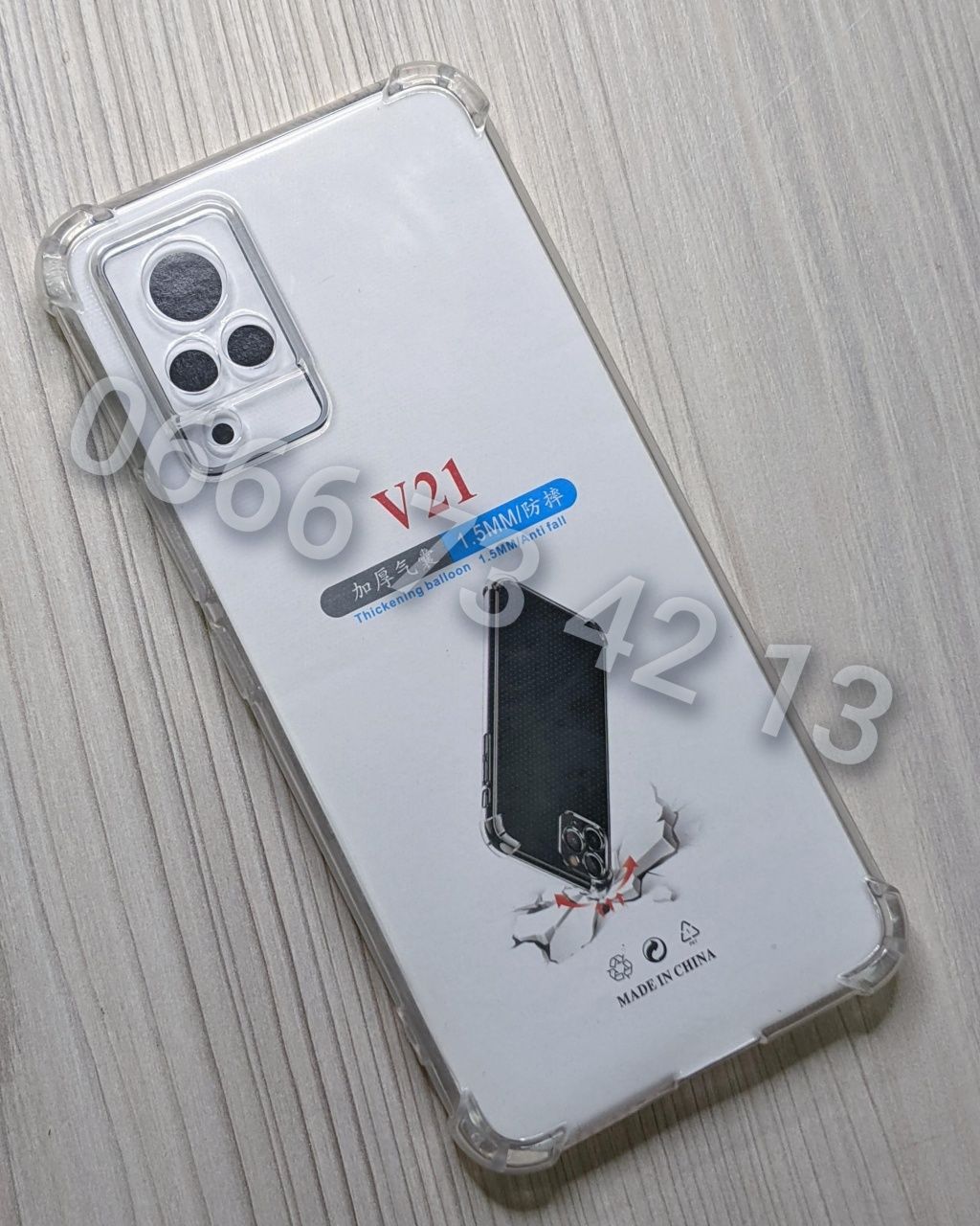 Чехол противоударный прозрачный на Vivo V20 V21E чохол прозорий