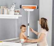 aquecedor de muda fraldas de bebé | baby changing table heater