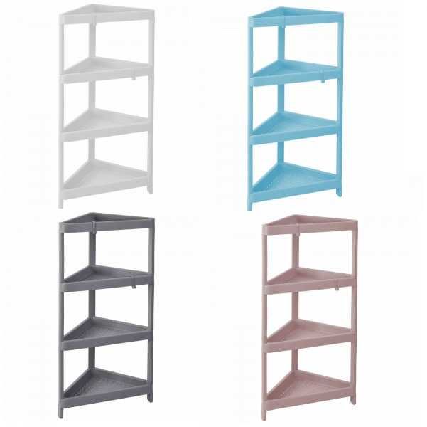 Этажерка пластиковая, етажерка пластикова, этажерка 4-ярусная, угловая