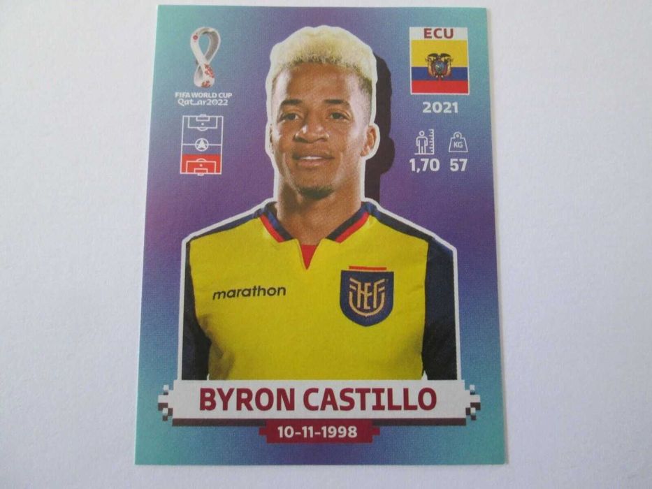 Panini Qatar World Cup cromo 2022 Byron Castillo -portes  grátis