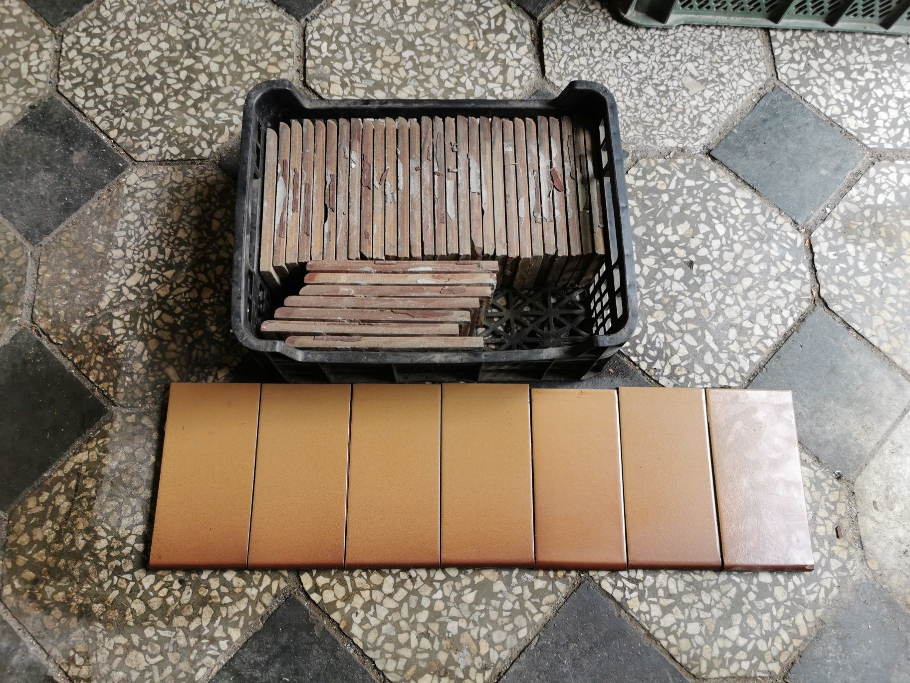 PARAPET ceramiczny płytki klinkierowe 10x20 cm, 4,2 metra bieżącego