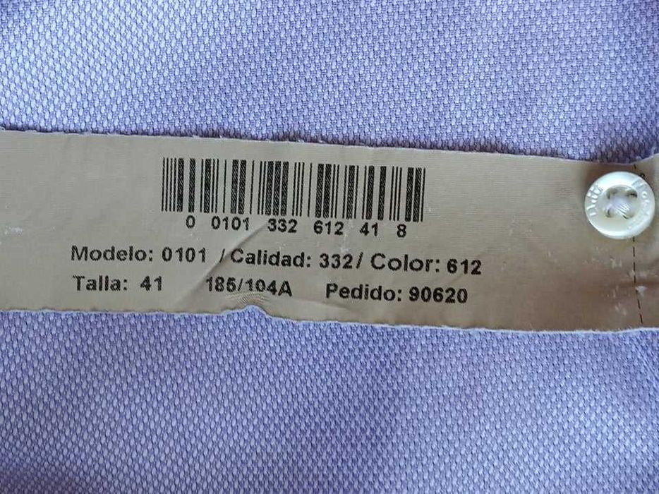 Liliowa koszula, długi rękaw - M/L ( metka: 41)- "Massimo Dutti".