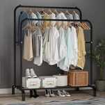 Двойная стойка вешалка для одежды и обуви Loft Rack напольная стальная