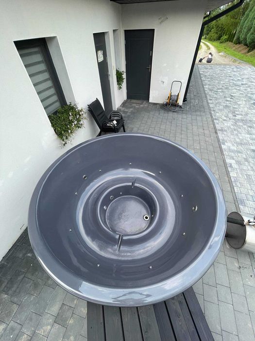 GORĄCA BANIA Ruska Bania Ogrodowa Jacuzzi HOT TUB - piec zewnętrzny