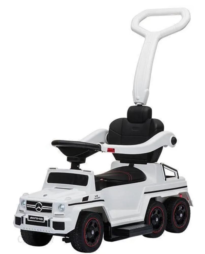 Jeździk Auto Pchacz Mercedes dla dziecka 4w1 z rączką