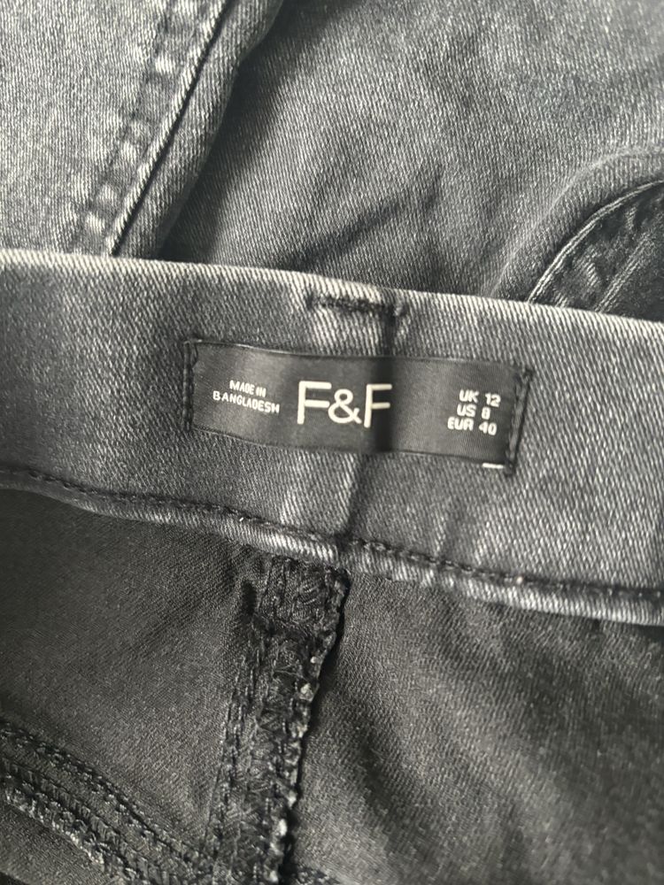Spodnie damskie legginsy jegginsy jeansy F&F 40