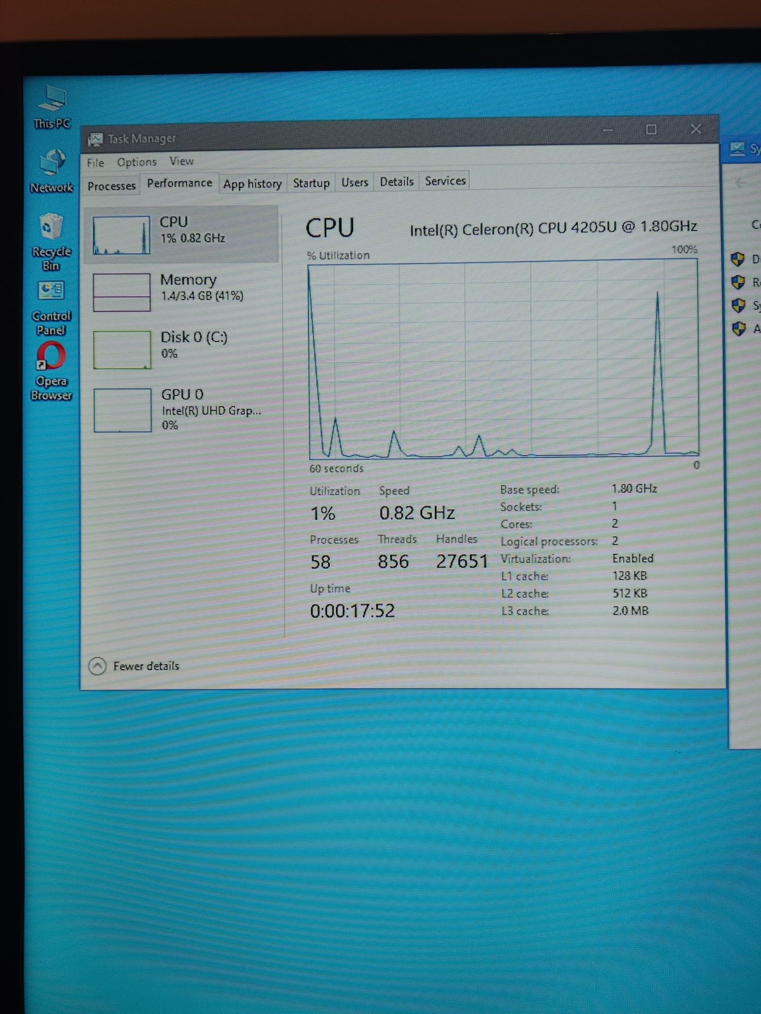 Mini komputer Intel 128/4 wifi